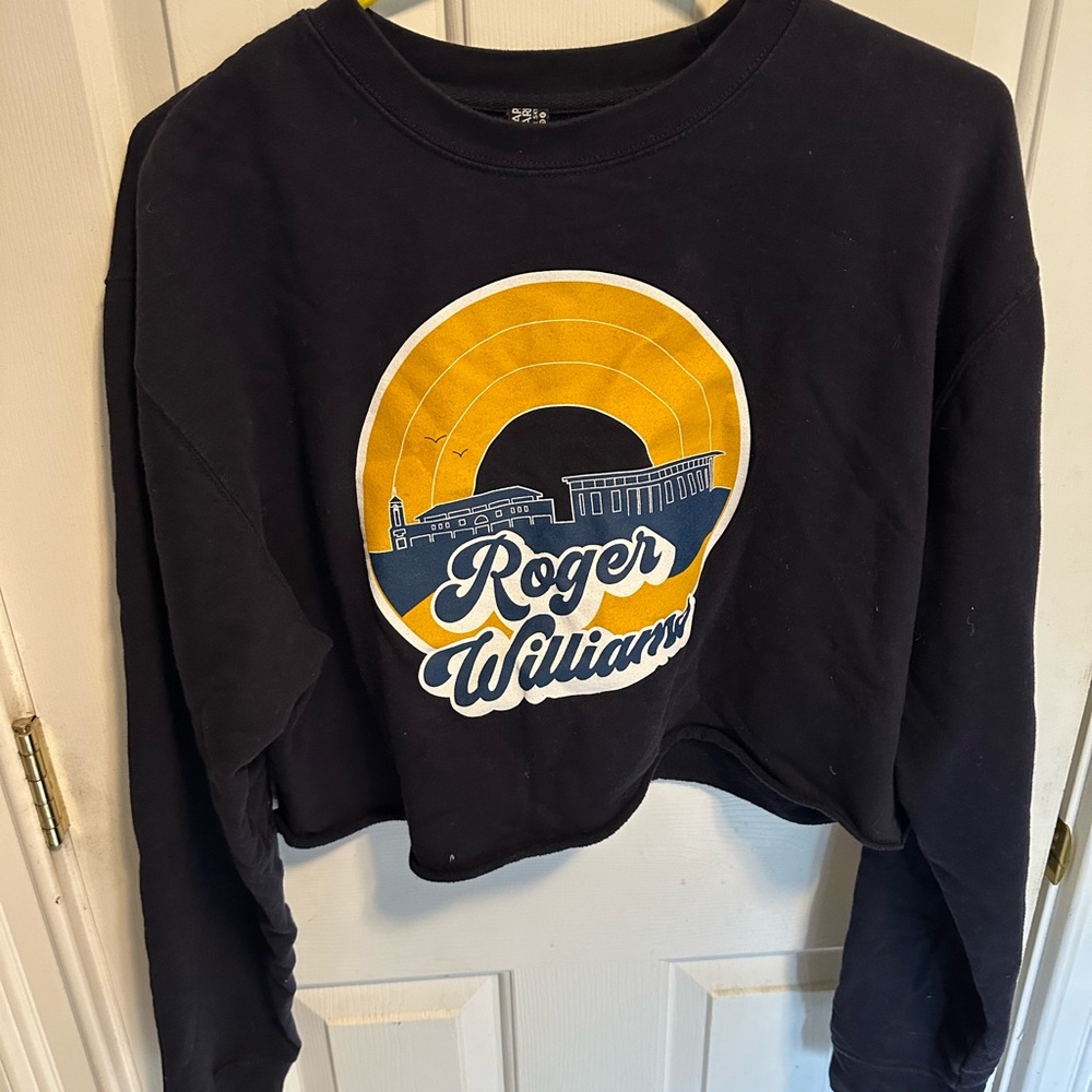 Black Cropped Sweatshirt